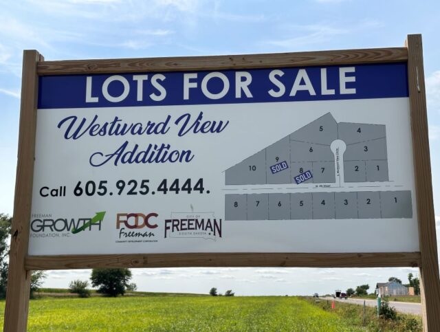 LOTS FOR SALE - Westward View Addition Freeman, SD